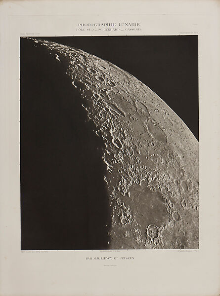 Photographic Atlas of the Moon, Published by the Paris Observatory (Atlas Photographique de la lune, publié par l'Observatoire de Paris), Maurice Loewy (French (born Austria), Vienna 1833–1907 Paris), Photogravure 