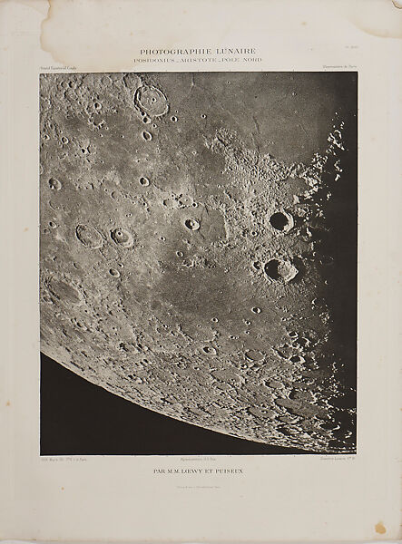 Photographic Atlas of the Moon, Published by the Paris Observatory (Atlas Photographique de la lune, publié par l'Observatoire de Paris), Maurice Loewy (French (born Austria), Vienna 1833–1907 Paris), Photogravure 