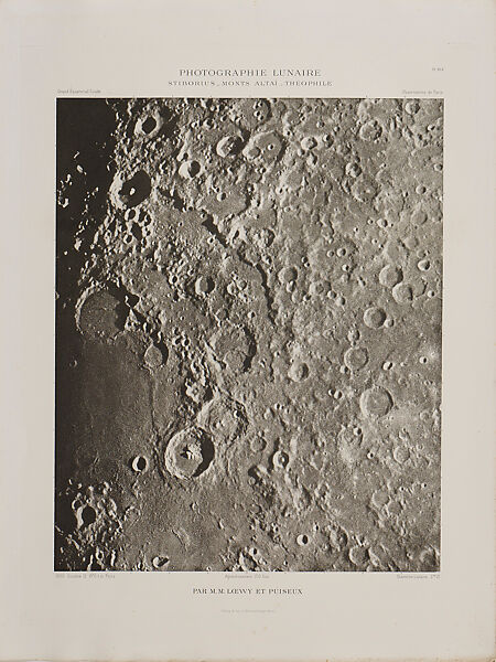 Photographic Atlas of the Moon, Published by the Paris Observatory (Atlas Photographique de la lune, publié par l'Observatoire de Paris), Maurice Loewy (French (born Austria), Vienna 1833–1907 Paris), Photogravure 