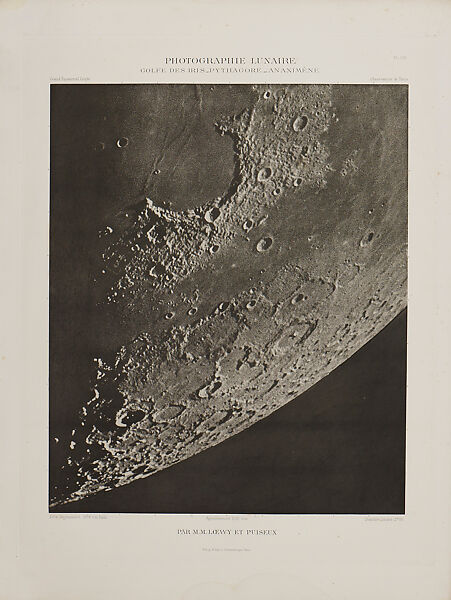 Photographic Atlas of the Moon, Published by the Paris Observatory (Atlas Photographique de la lune, publié par l'Observatoire de Paris), Maurice Loewy (French (born Austria), Vienna 1833–1907 Paris), Photogravure 
