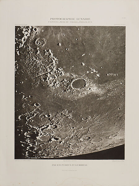 Photographic Atlas of the Moon, Published by the Paris Observatory (Atlas Photographique de la lune, publié par l'Observatoire de Paris), Maurice Loewy (French (born Austria), Vienna 1833–1907 Paris), Photogravure 