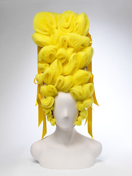Headpiece, Pam Hogg (British), synthetic tulle, silk, spandex, plastic (foam), British 