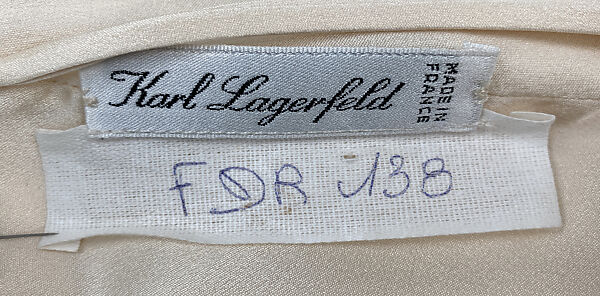 Dress, Karl Lagerfeld (French, founded 1984), silk, French