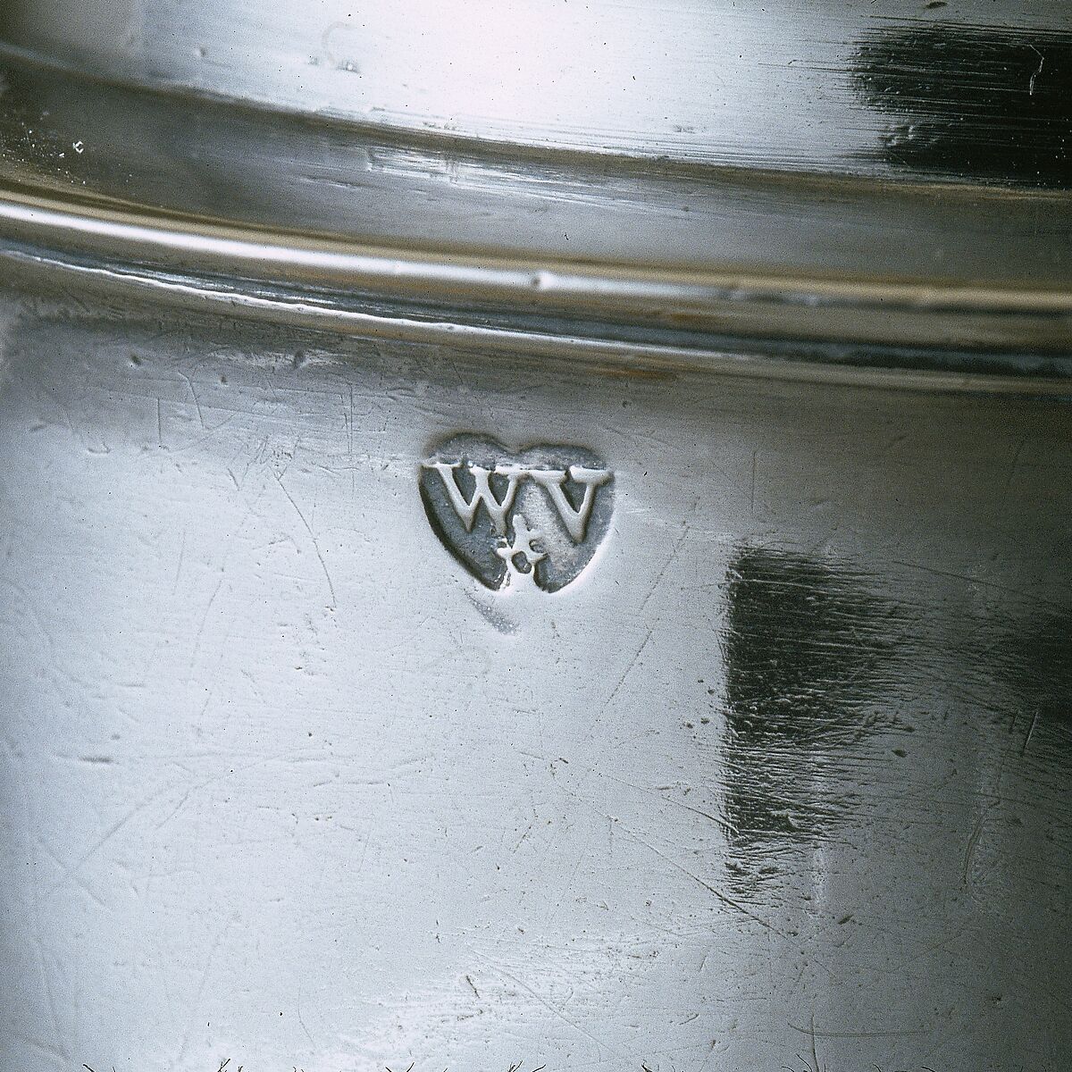 Tankard, William Vilant (active ca. 1725), Silver, American