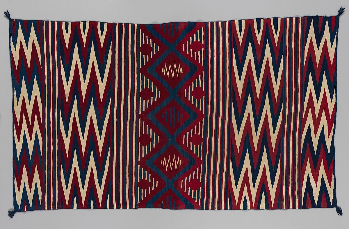 Serape, Unidentified Navajo Artist, Wool, Diné/Navajo 