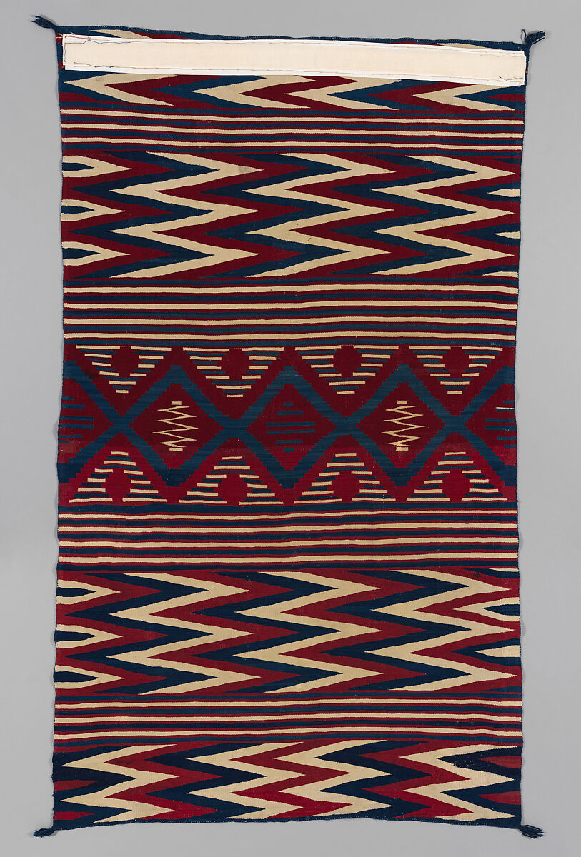 Serape, Unidentified Navajo Artist, Wool, Diné/Navajo