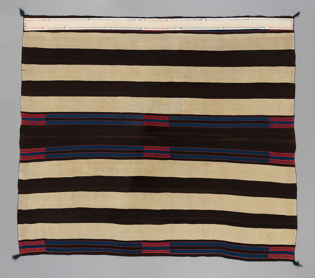 Chief's blanket, Unidentified Navajo Artist, Wool, Diné/Navajo