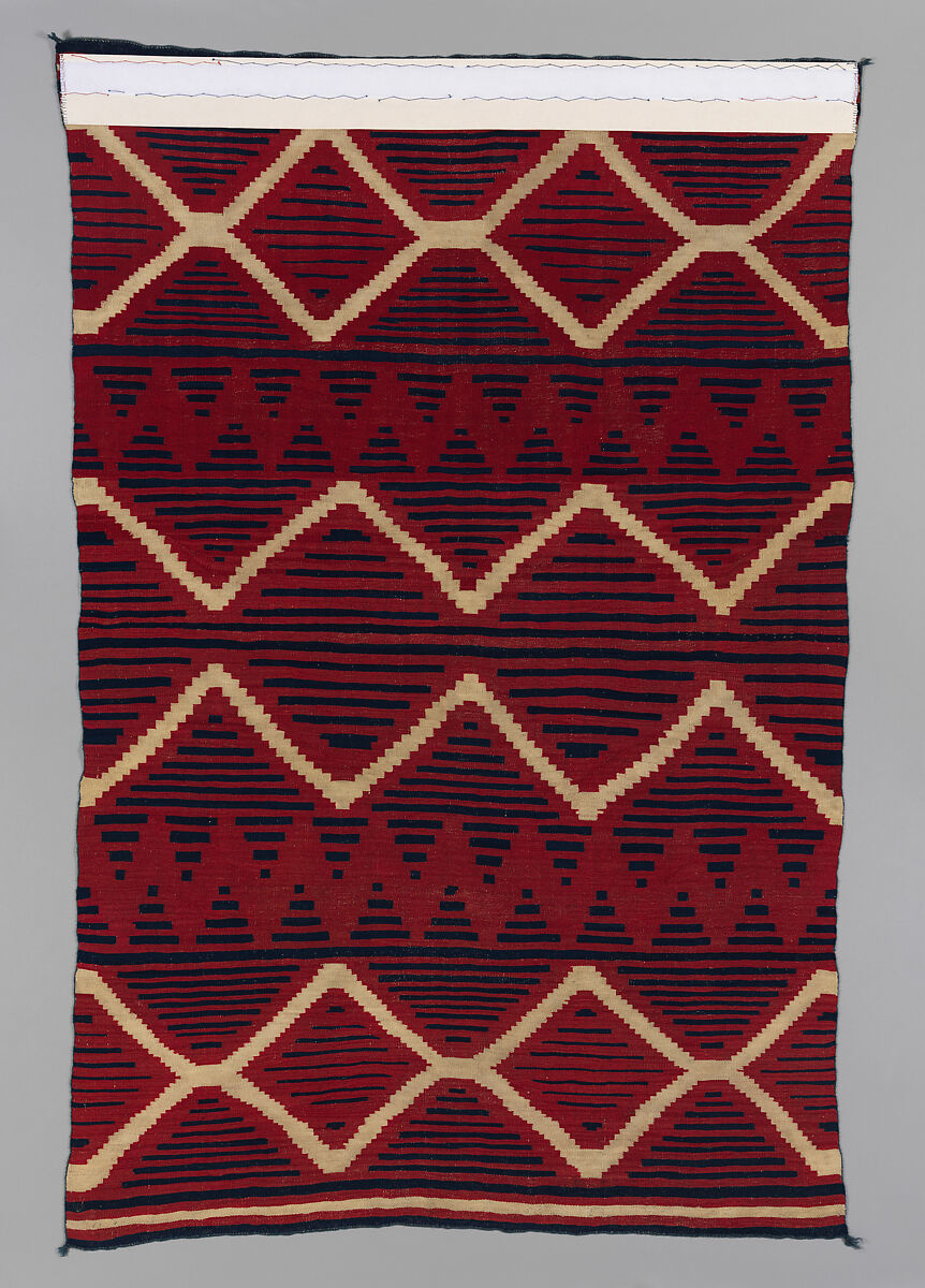 Serape, Unidentified Navajo Artist, Wool, Diné/Navajo