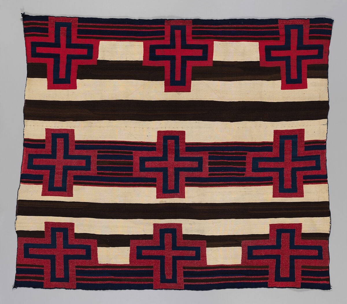 Chief's blanket, Unidentified Navajo Artist, Wool, Diné/Navajo 