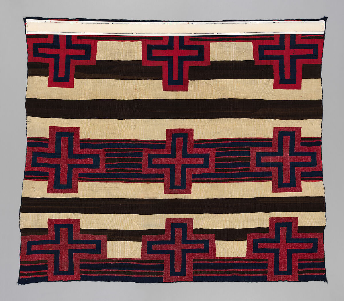 Chief's blanket, Unidentified Navajo Artist, Wool, Diné/Navajo