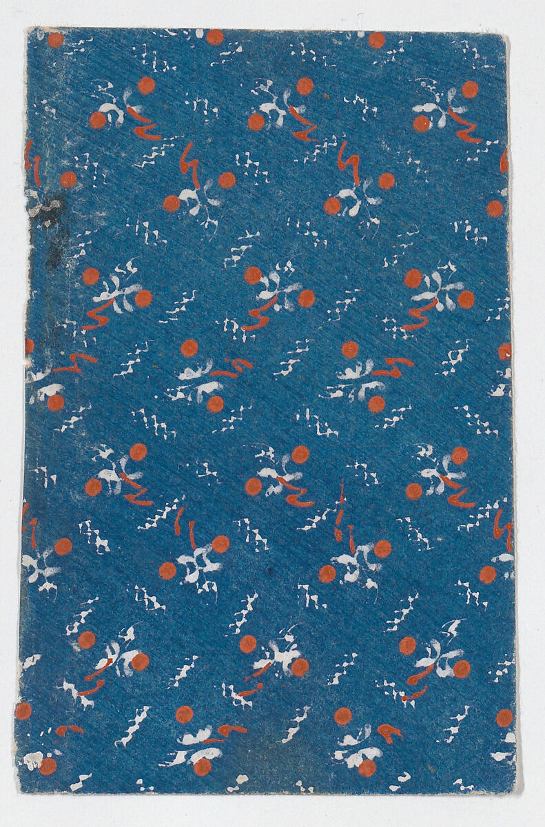 Sheet with abstract pattern, Anonymous  , 19th century, Relief print (wood or metal) 