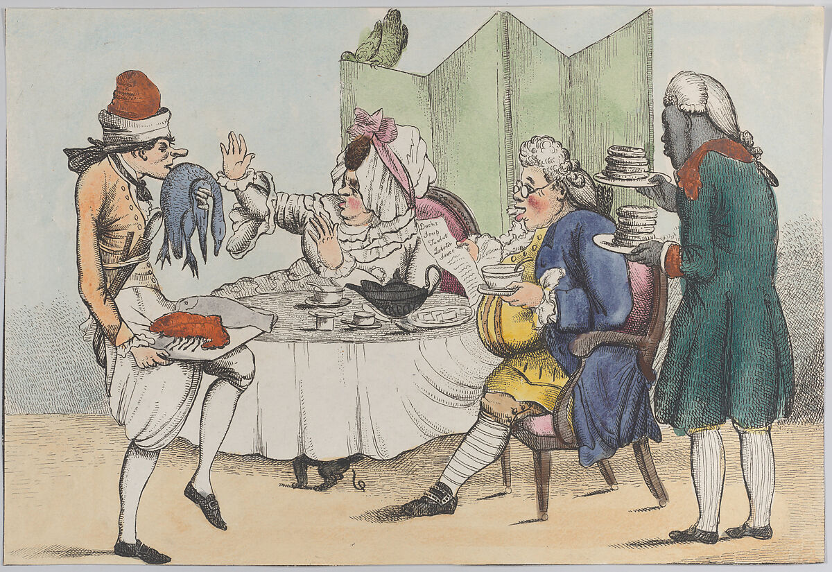 Morning, or, A Man of Taste, Anonymous, British, 19th century, Hand-colored etching 