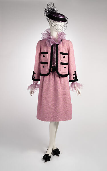 Ensemble, Marc Jacobs (American, born New York, 1963), (a) straw, cotton, synthetic fiber, (b) wool, silk, metal, plastic, (c) nylon, polyester, (d) nylon, polyester, (e) wool, silk, metal, (f) leather, metal, (g, h) leather, American 