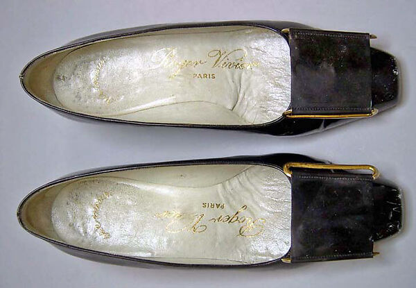 Pumps, Roger Vivier (French, 1913–1998), leather, plastic (vinyl), French