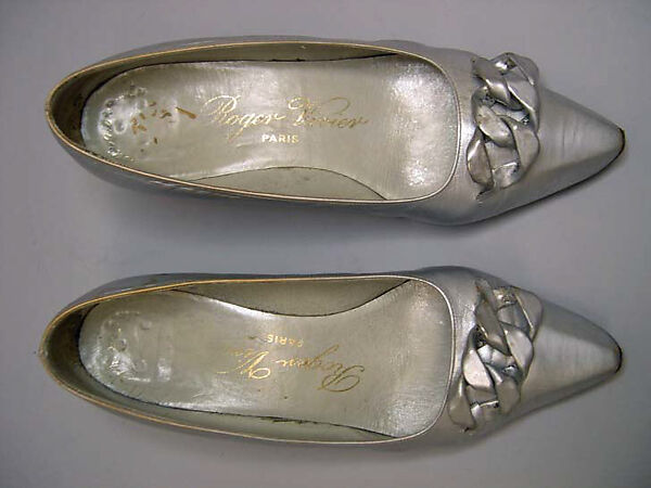 Pumps, Roger Vivier (French, 1913–1998), leather, metal, French