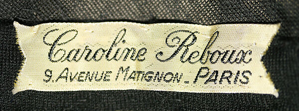 Hat, Caroline Reboux (French, active 1870–1956), fur, wool, French