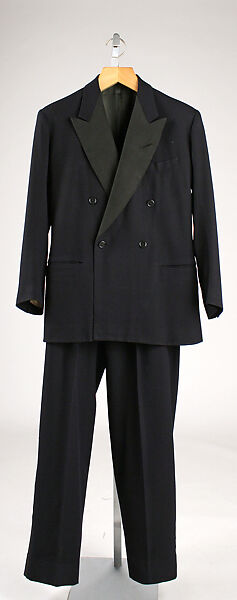 Suit, H. Harris (American), wool, silk, British 