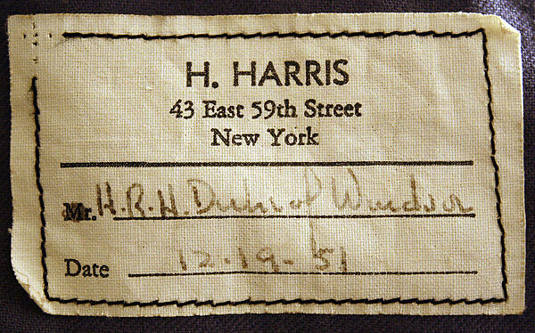 Dinner suit, H. Harris (American), wool, American