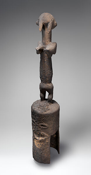 Altar with figure, Kaka artist, Wood, soot, pigment, Kaka peoples