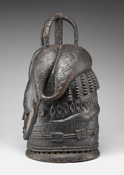 Ndoli jowei mask, Bassa artist, Bombax wood, Bassa peoples