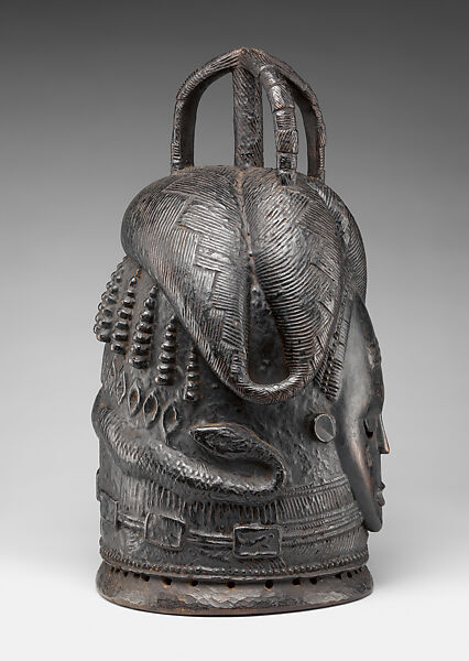 Ndoli jowei mask, Bassa artist, Bombax wood, Bassa peoples