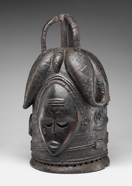 Ndoli jowei mask, Bassa artist, Bombax wood, Bassa peoples