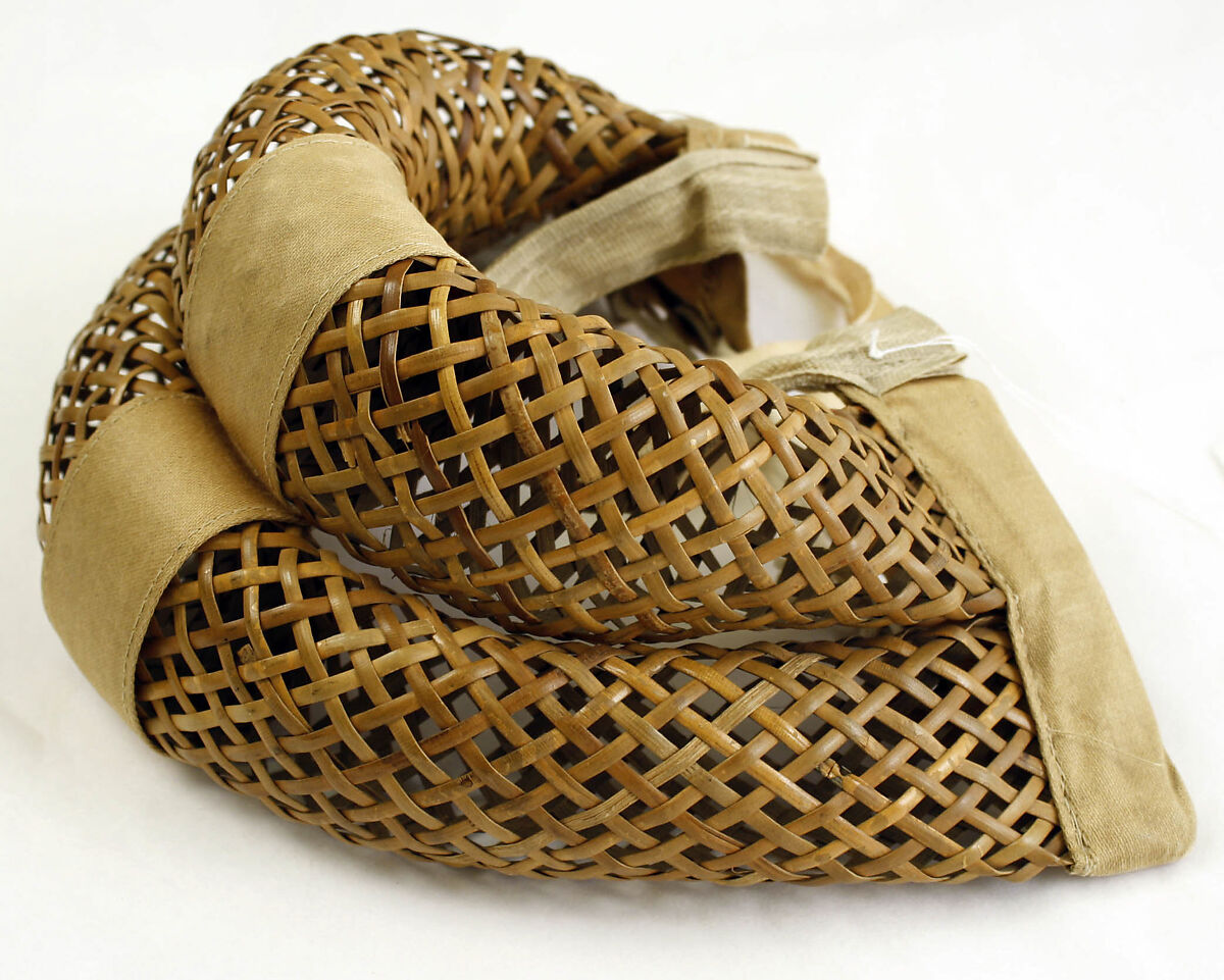 Bustle, cane, cotton, American