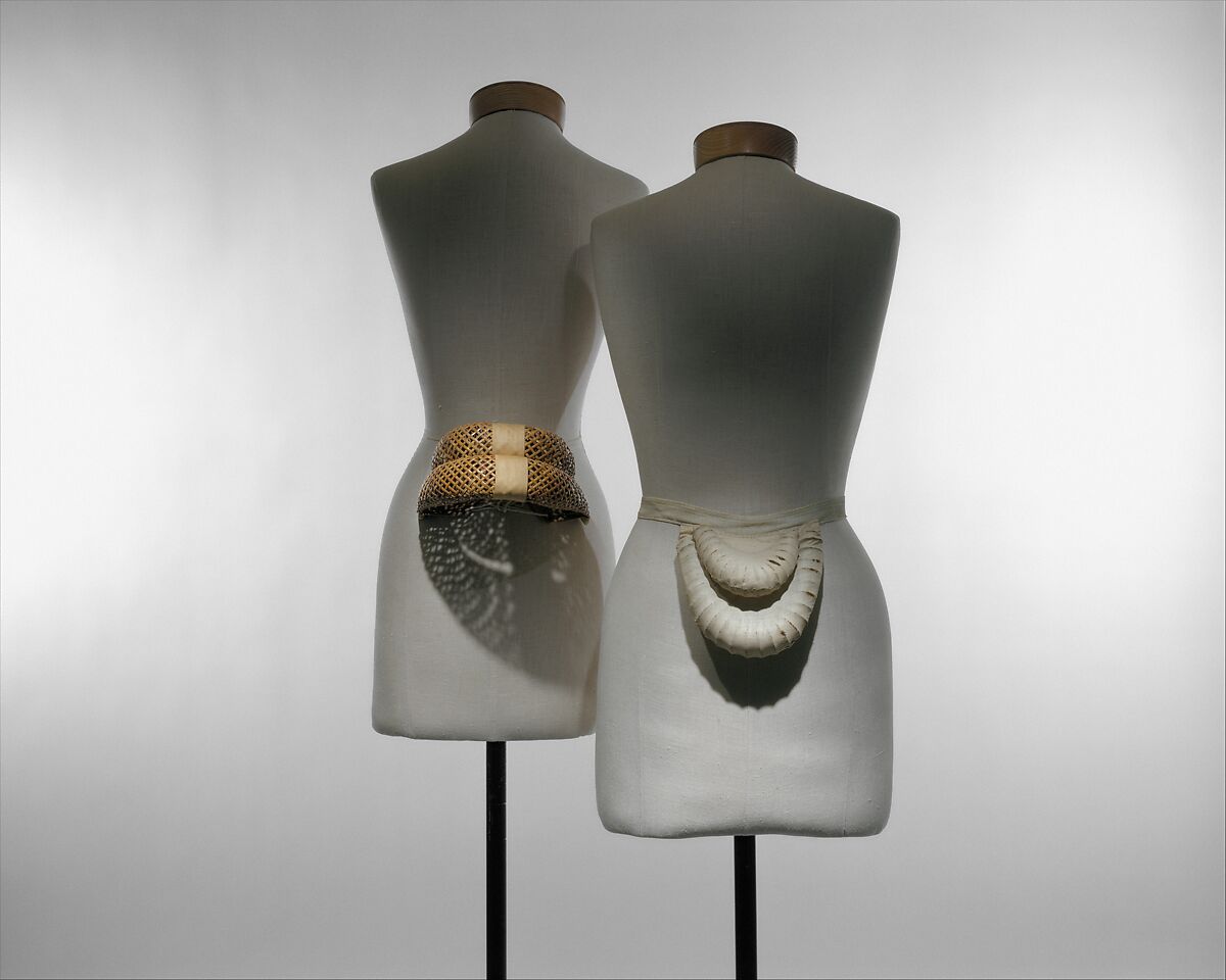 Bustle, cane, cotton, American