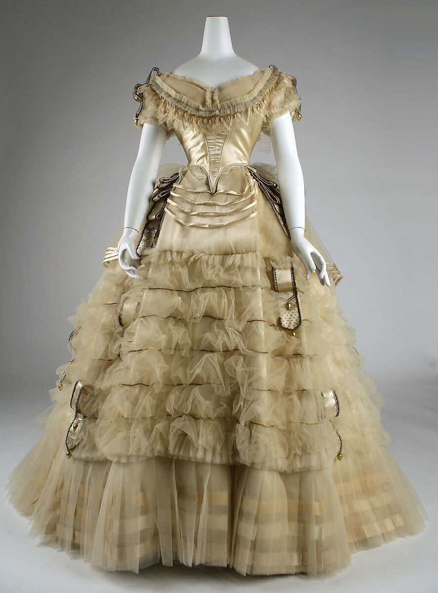 1860s ball gown