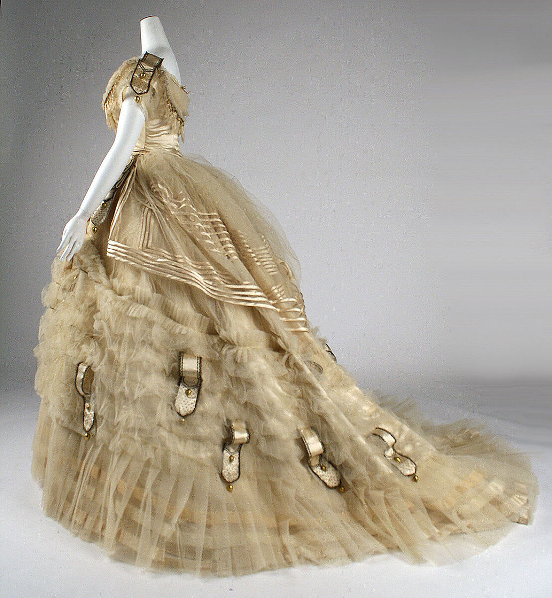 Ball gown, Maison Pingat (French), silk, French
