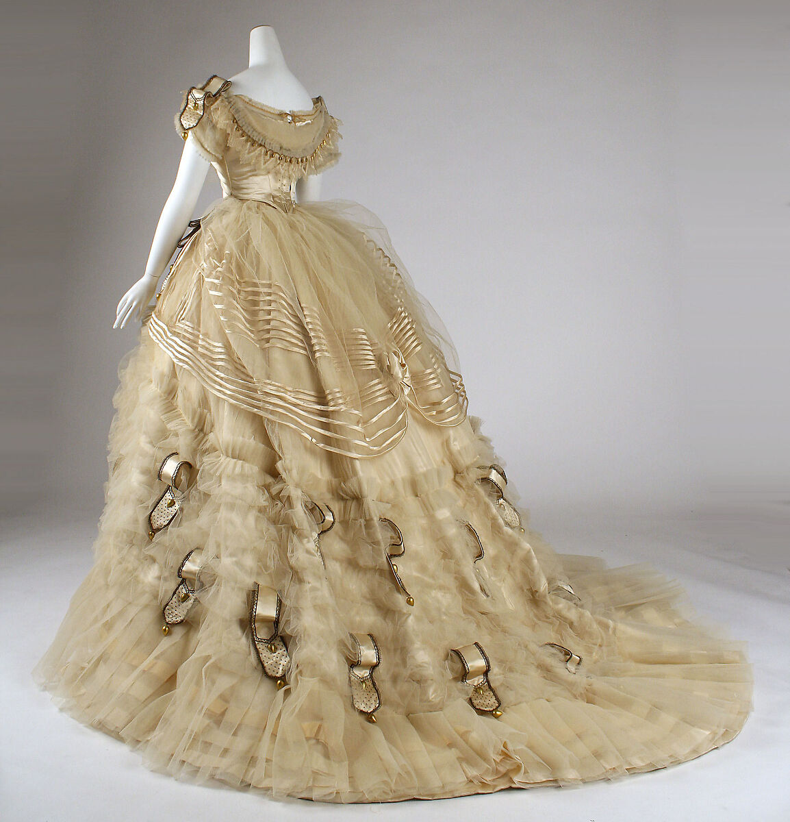 Ball gown, Maison Pingat (French), silk, French