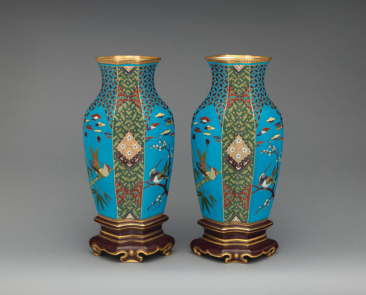 Vase (one of a pair), Christopher Dresser (British, Glasgow, Scotland 1834–1904 Mulhouse), Earthenware, British, Stoke-on-Trent, Staffordshire