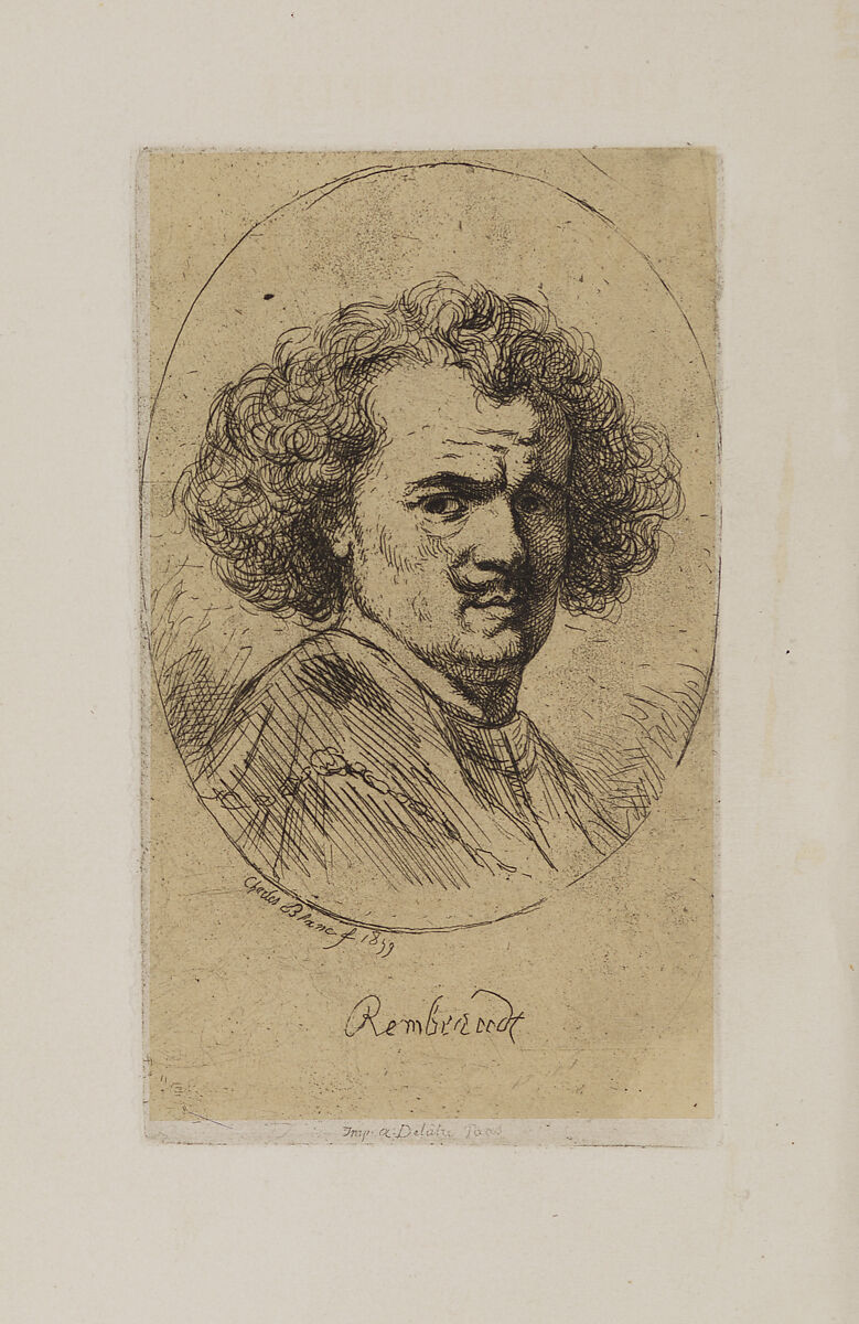 L'œuvre complet de Rembrandt : catalogue raisonné de toutes les eaux-fortes du maître et de ses peintures, Charles Blanc (French, Castres 1813–1882 Paris) 