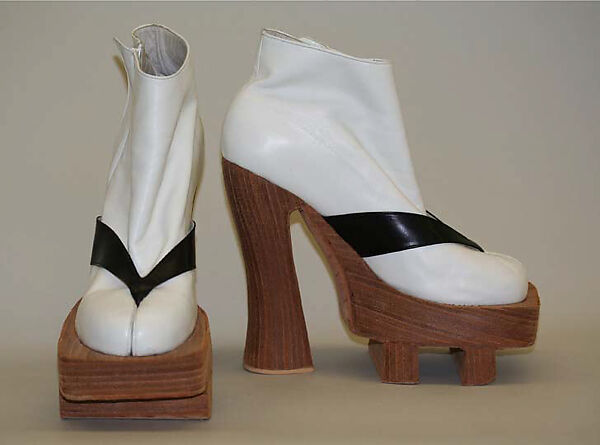 Ensemble, Byron Lars (American, born 1965), a) silk, synthetic, metal
b) synthetic
c, d) leather, wood, American
