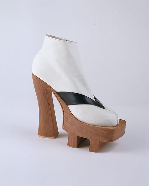 Ensemble, Byron Lars (American, born 1965), a) silk, synthetic, metal
b) synthetic
c, d) leather, wood, American