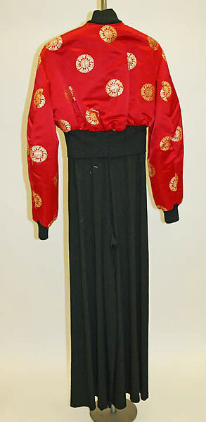 Ensemble, Byron Lars (American, born 1965), a) silk, synthetic, metal
b) synthetic
c, d) leather, wood, American