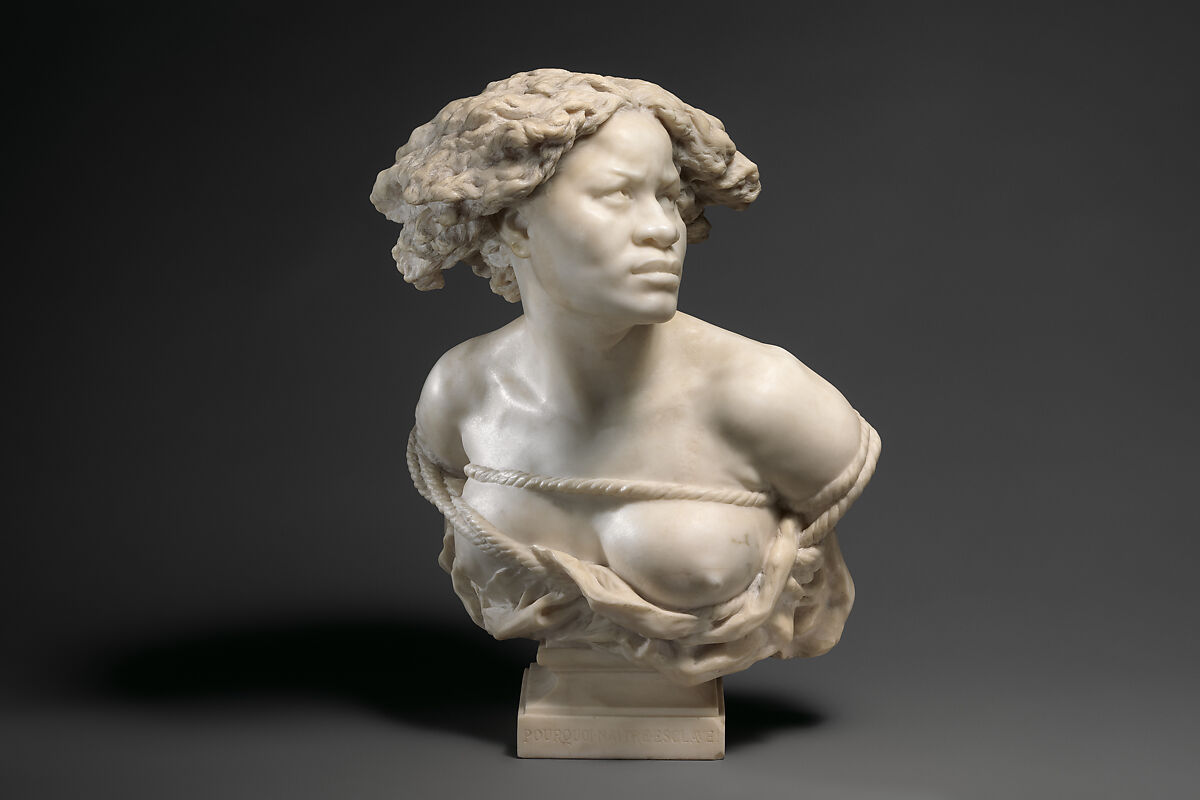 Why Born Enslaved!, Jean-Baptiste Carpeaux (French, Valenciennes 1827–1875 Courbevoie), Marble, French 