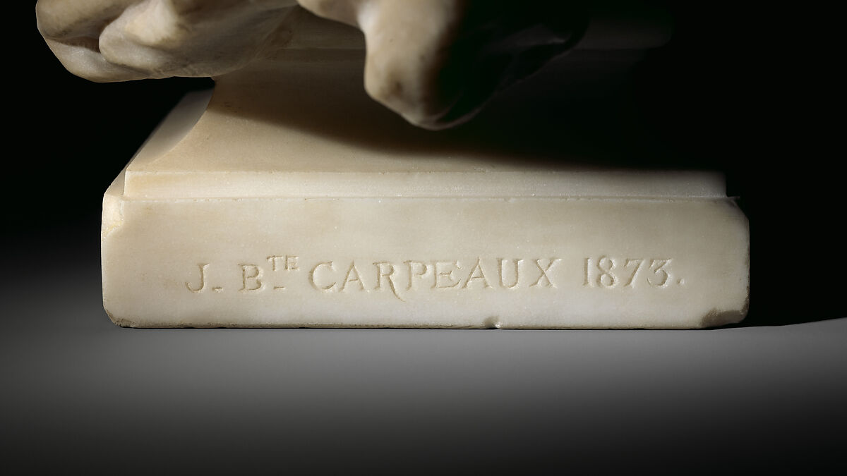 Why Born Enslaved!, Jean-Baptiste Carpeaux (French, Valenciennes 1827–1875 Courbevoie), Marble, French