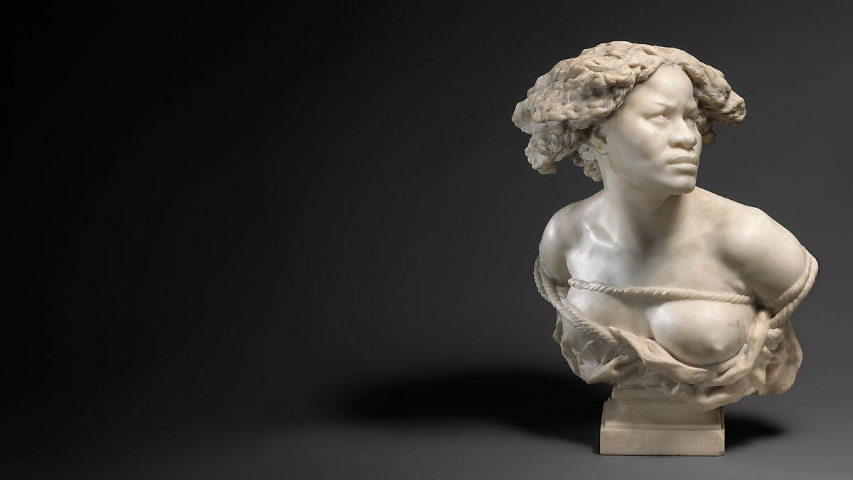 Why Born Enslaved!, Jean-Baptiste Carpeaux (French, Valenciennes 1827–1875 Courbevoie), Marble, French