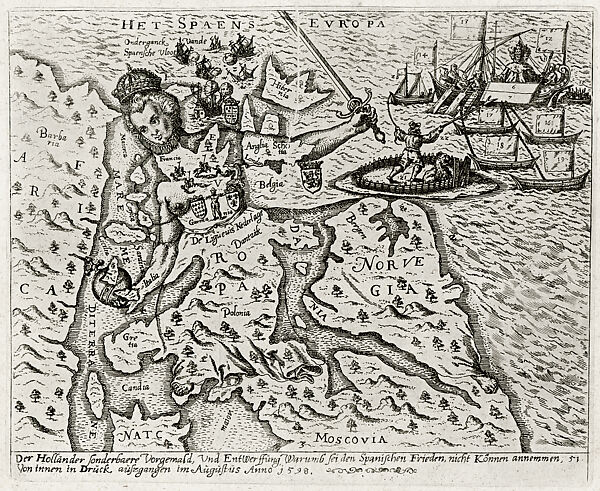 Het Spaens Europa, Ink on paper