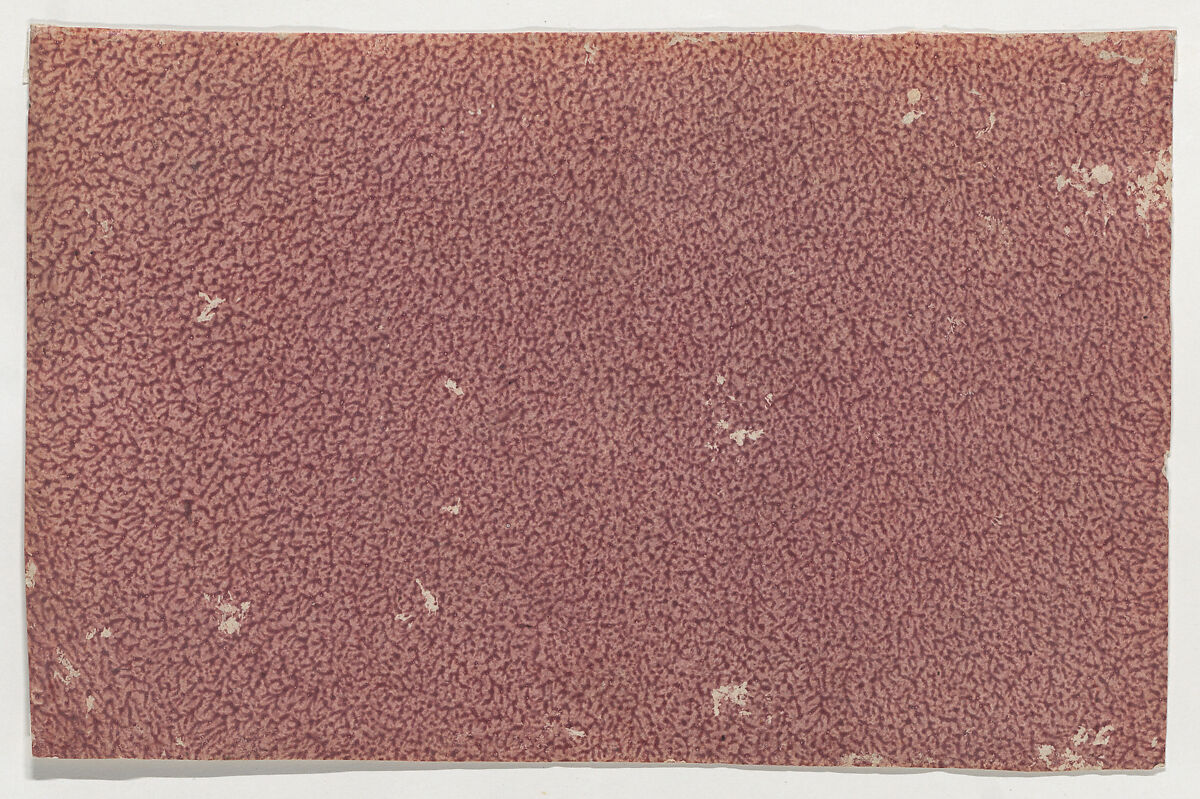 Purple red paste paper, Anonymous  , 18th century, Paste paper 
