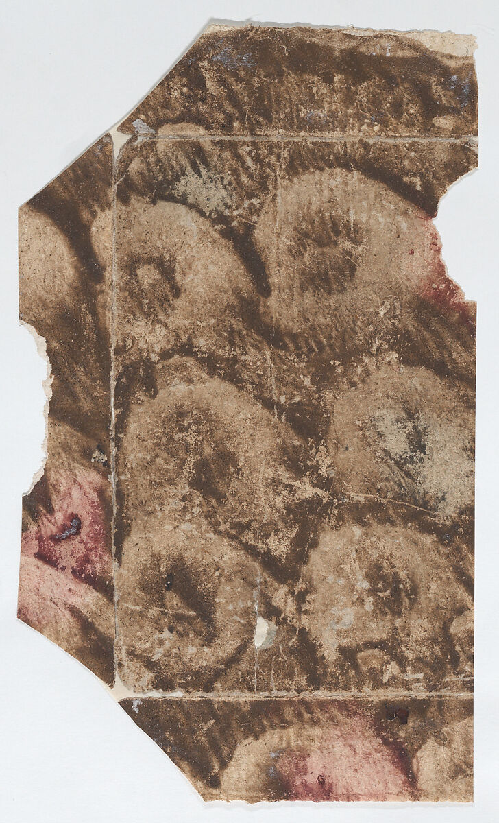 Paste paper with brown pattern, Anonymous  , 18th century, Paste paper 