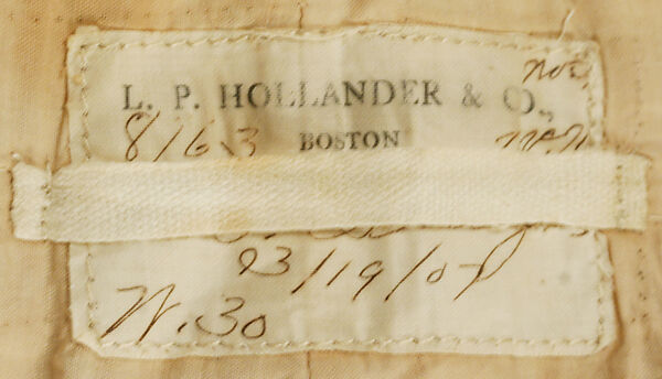 Norfolk suit, L.P. Hollander &amp; Co. (American), wool, American