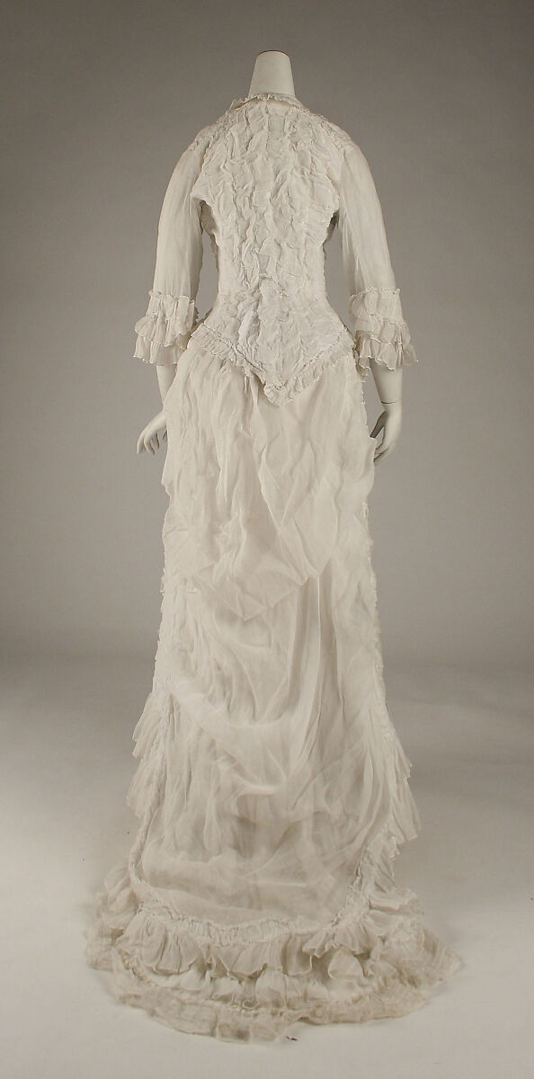 Dress, cotton, probably American