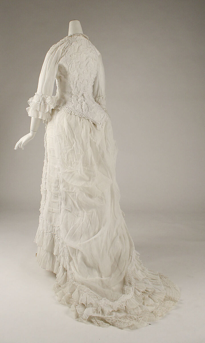 Dress, cotton, probably American