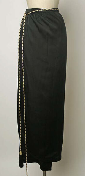 Evening ensemble, Yves Saint Laurent (French, founded 1961), silk, metallic thread, beads, sequins, French