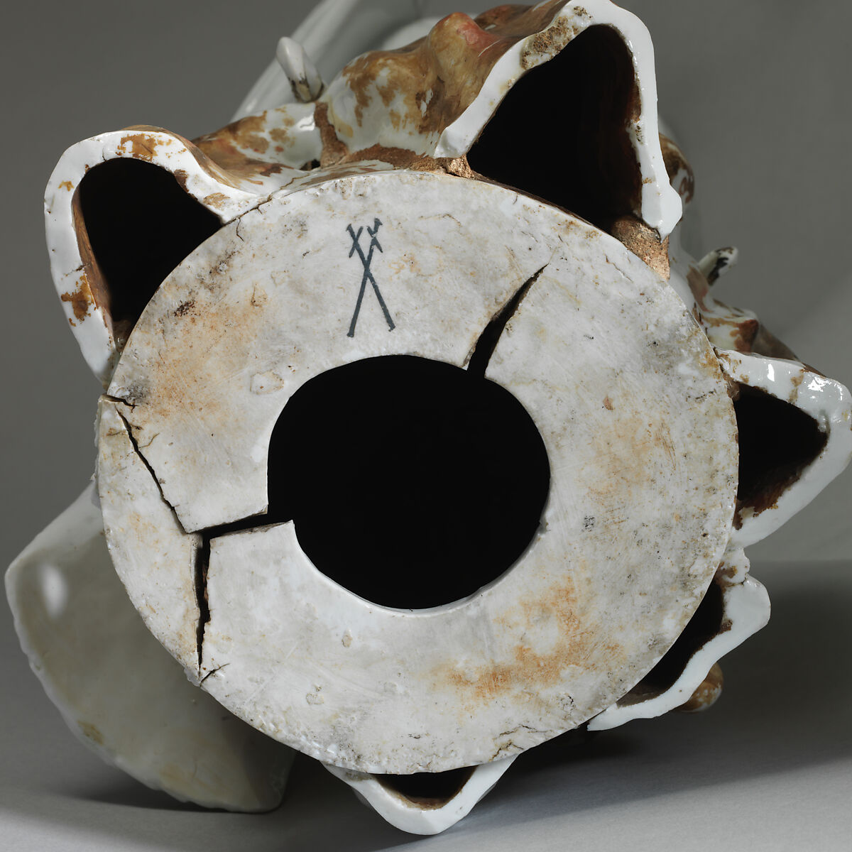 Eagle (one of a pair), Meissen Manufactory (German, 1710–present), Hard-paste porcelain with cold-painted decoration, German, Meissen after a Japanese model