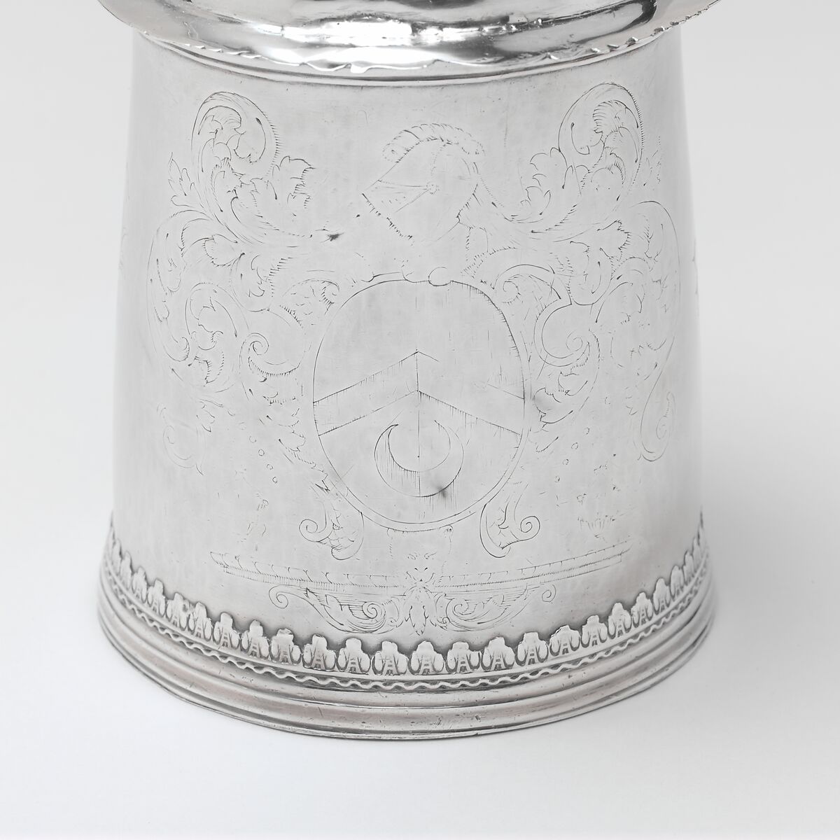 Tankard, Benjamin Wynkoop (baptized 1675–1751), Silver, American