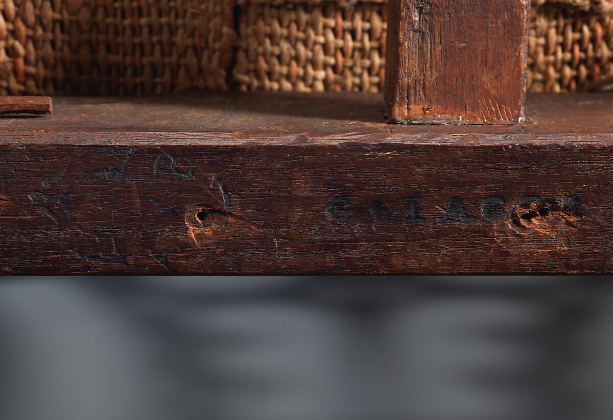 Openwork side chair (one of a pair), Georges Jacob (French, Cheny 1739–1814 Paris), Mahogany, modern horsehair upholstery, French, Paris