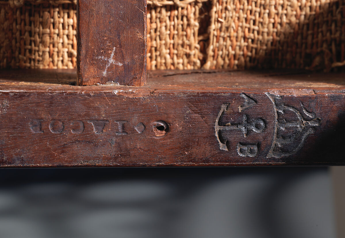 Openwork side chair (one of a pair), Georges Jacob (French, Cheny 1739–1814 Paris), Mahogany, modern horsehair upholstery, French, Paris